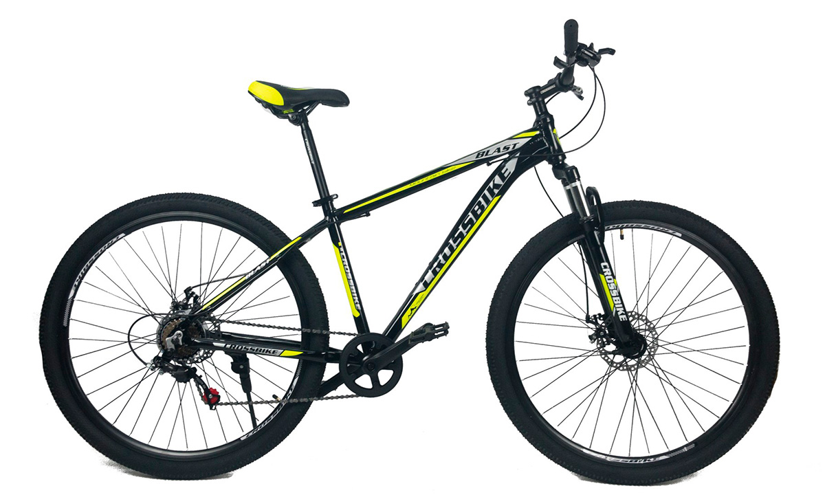 Фотографія Велосипед Cross Blast 29" 2021, розмір М, Чорно-жовтий 